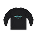 Hawaii Wave Graphic Long Sleeve Tee — Tropical Ocean Text Design