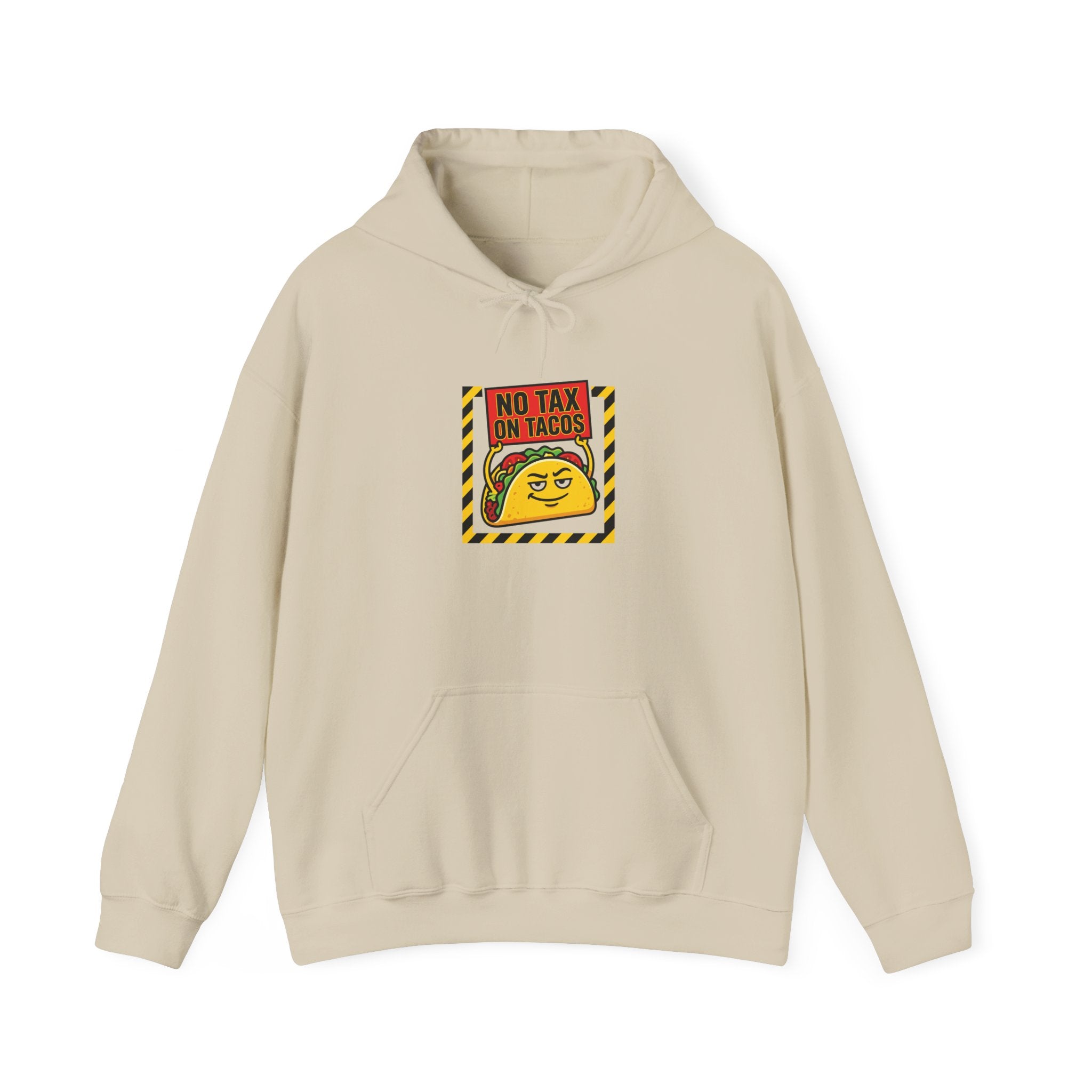 No Tax On Tacos Hoodie | taco pun, tariff protest acronym