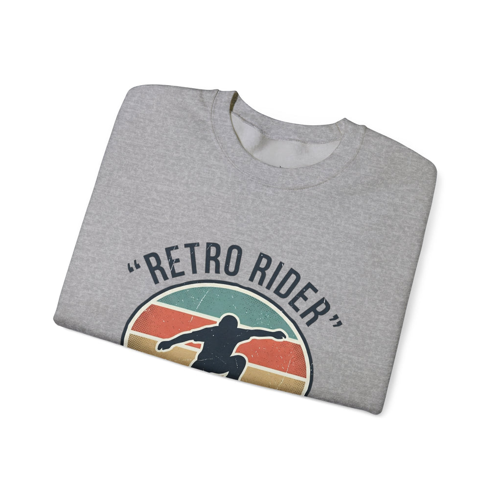 Retro Rider Skate Sweatshirt — Vintage Skateboard Crewneck