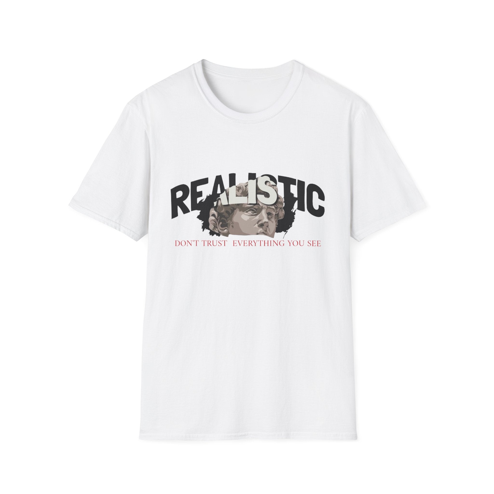 Realistic Graphic T‑Shirt — “Realistic” Vintage Portrait Tee