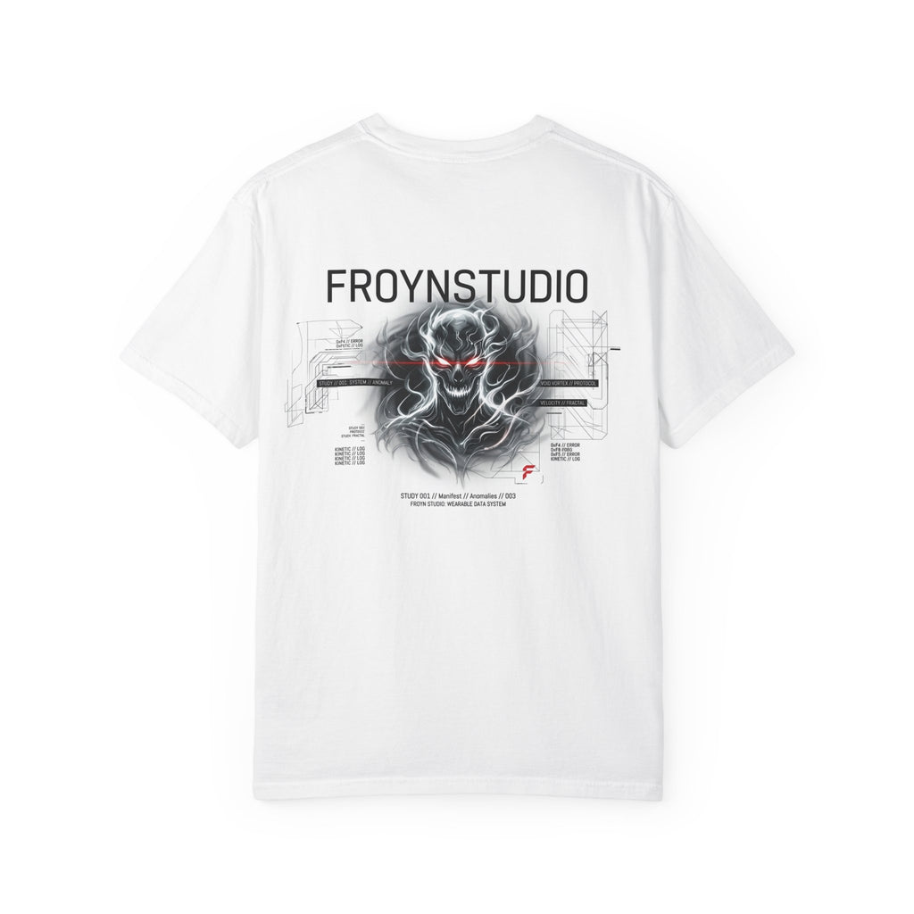 FroynStudio Graphic T-Shirt — Dark Skull Cyber Design