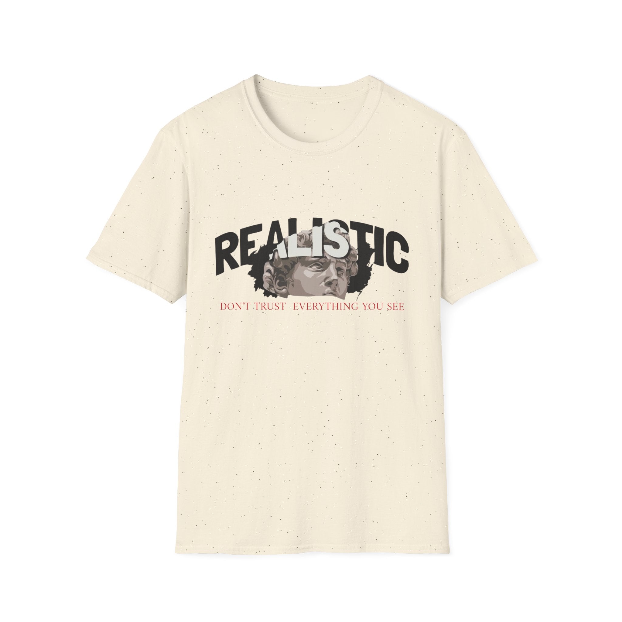 Realistic Graphic T‑Shirt — “Realistic” Vintage Portrait Tee