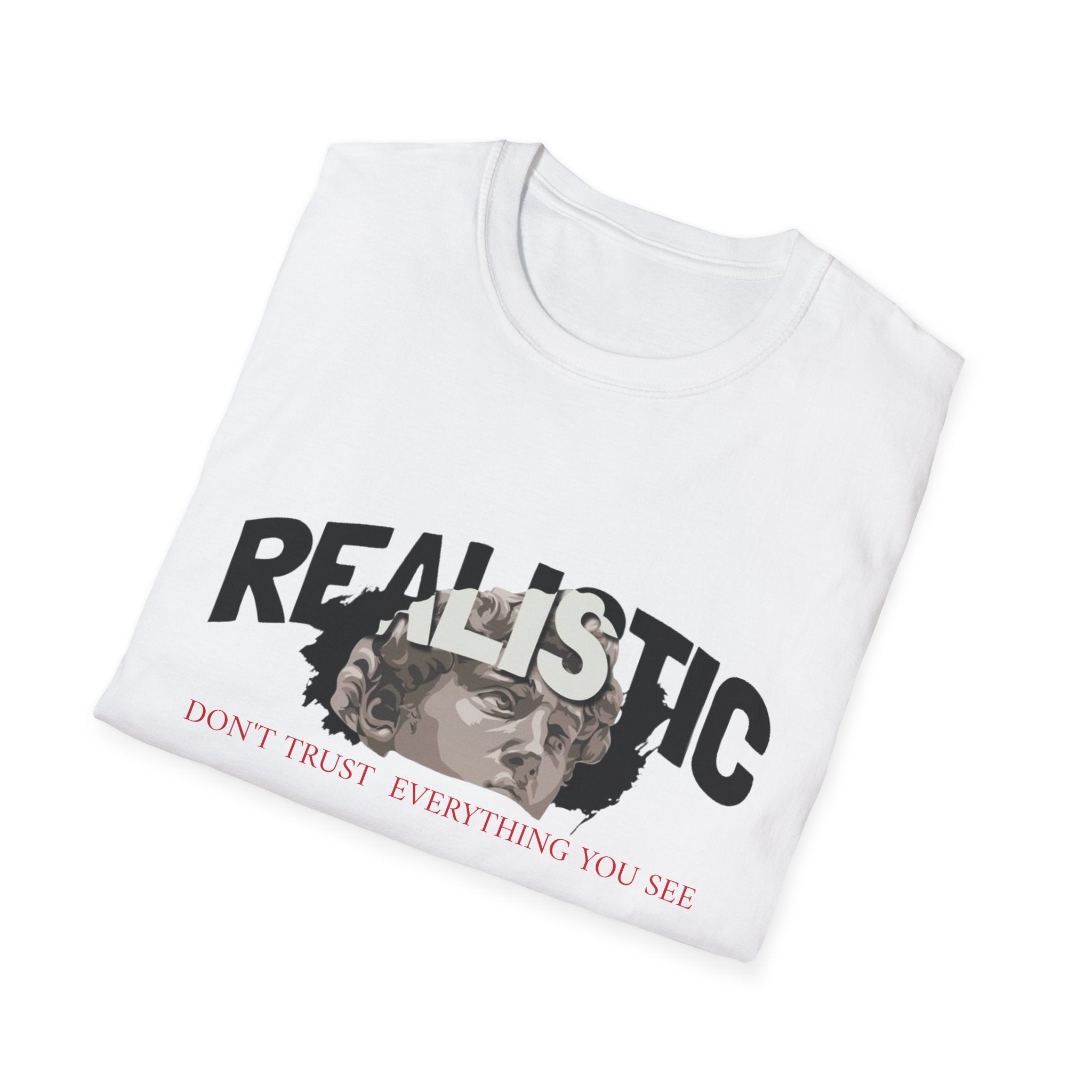 Realistic Graphic T‑Shirt — “Realistic” Vintage Portrait Tee