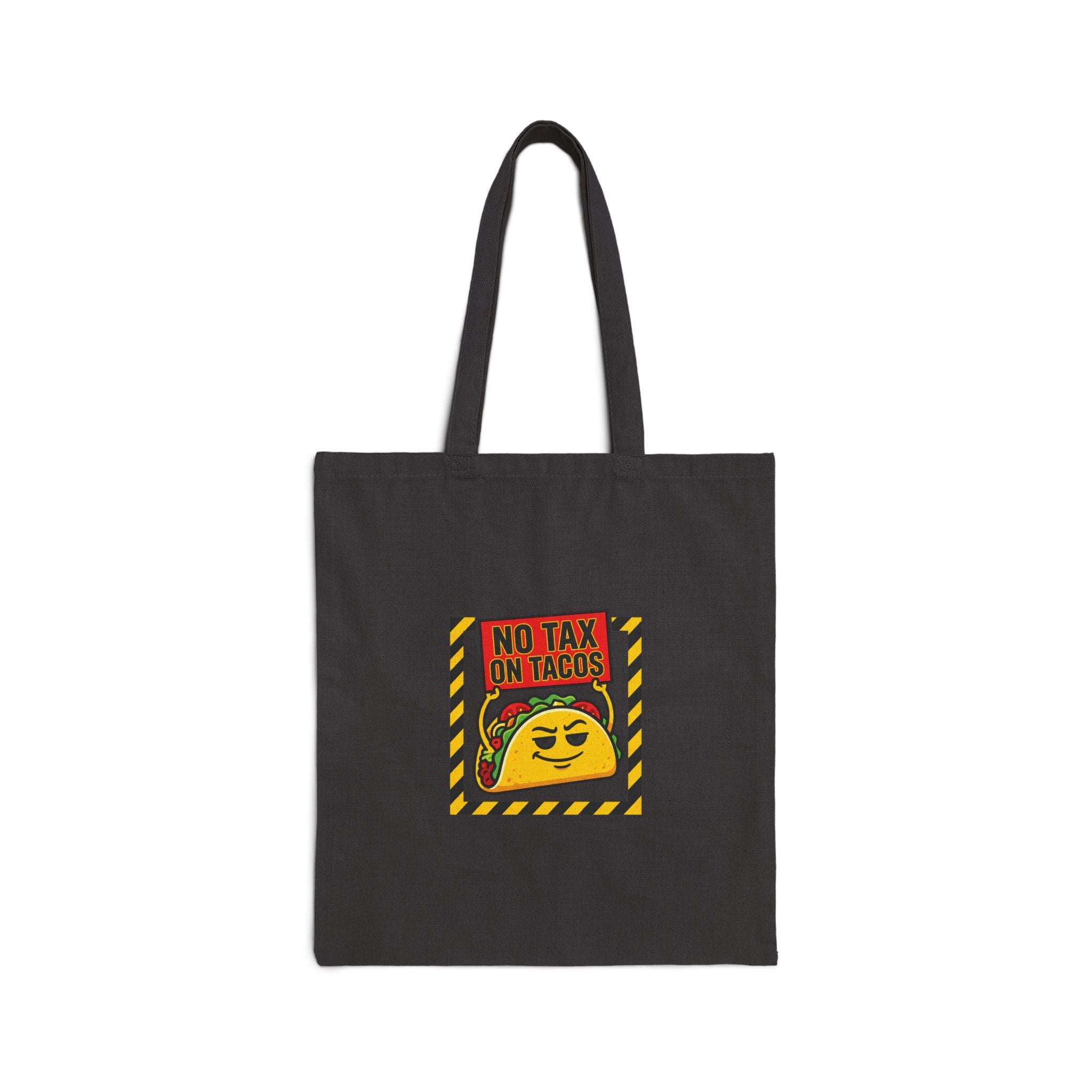 No Tax on Tacos Tote | political taco pun, tariff backtrack meme