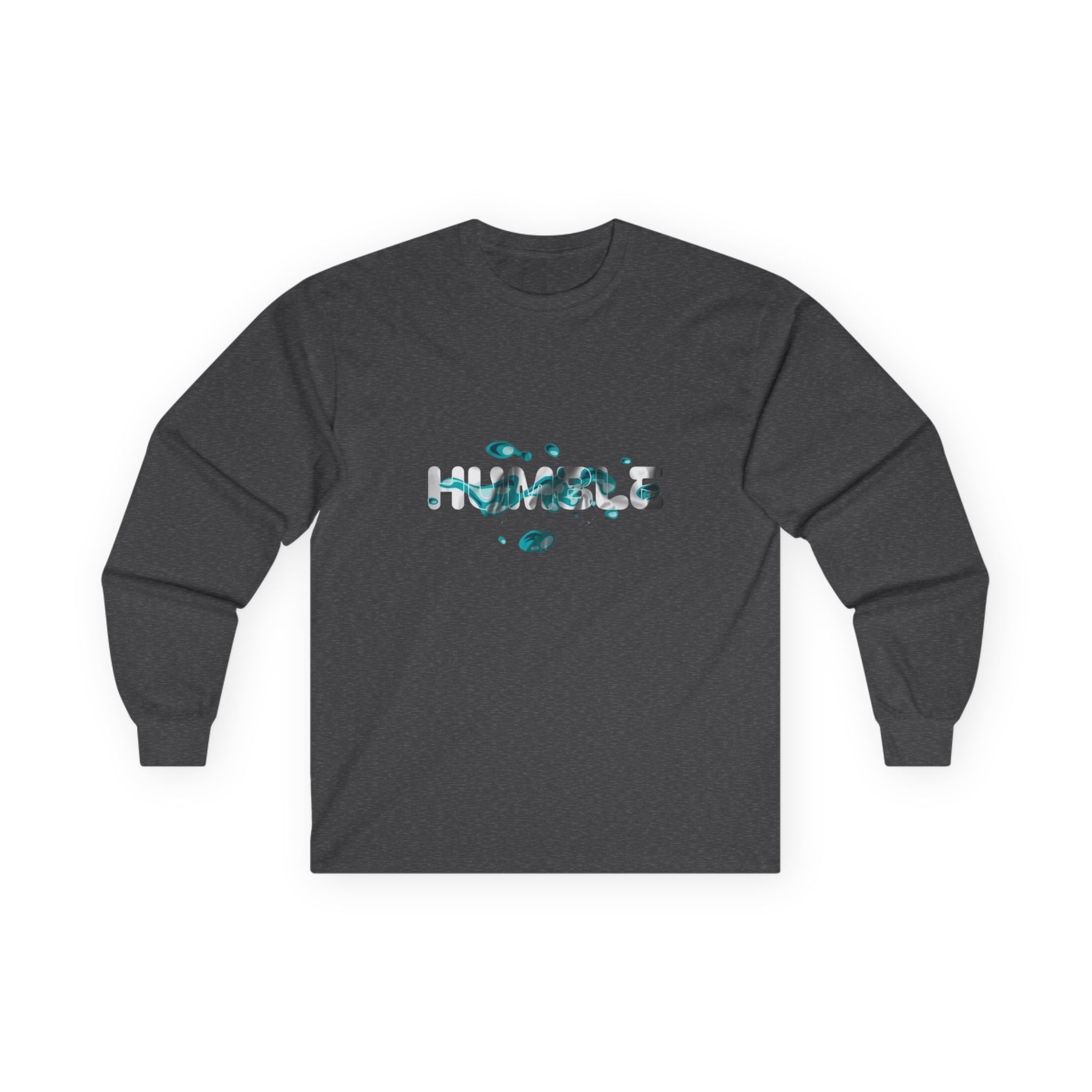 Hawaii Wave Graphic Long Sleeve Tee — Tropical Ocean Text Design