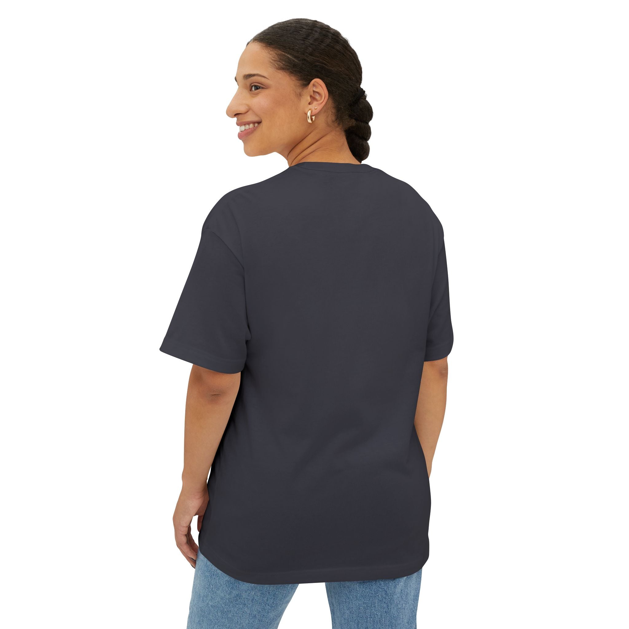 FROYN Studio Graphic Tee — Dark Oversized Boxy T‑Shirt