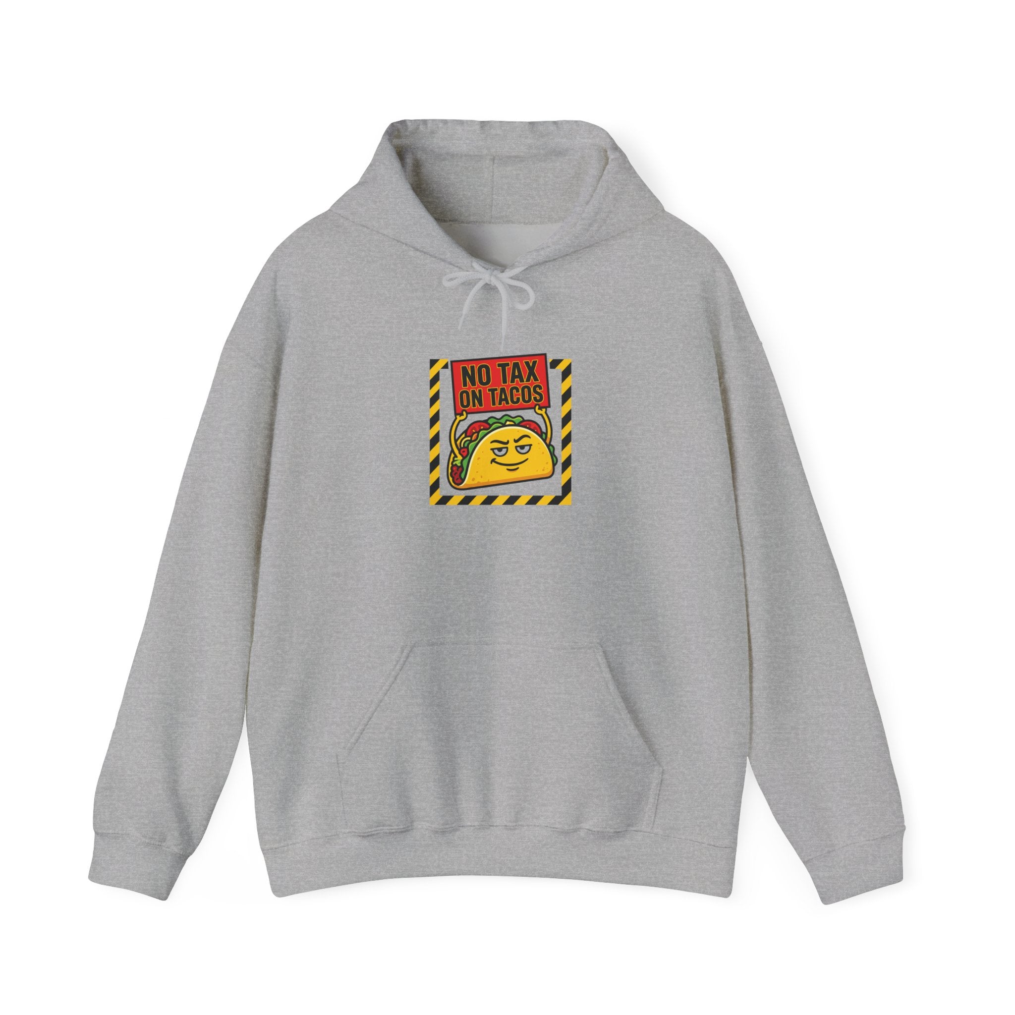 No Tax On Tacos Hoodie | taco pun, tariff protest acronym