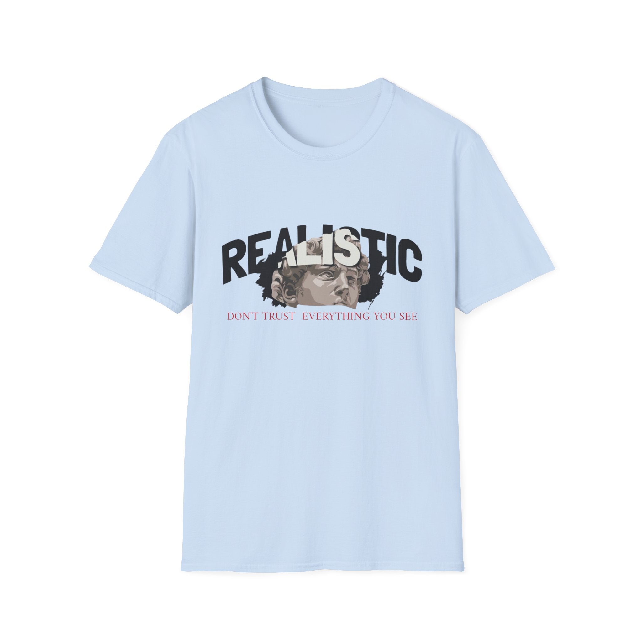 Realistic Graphic T‑Shirt — “Realistic” Vintage Portrait Tee