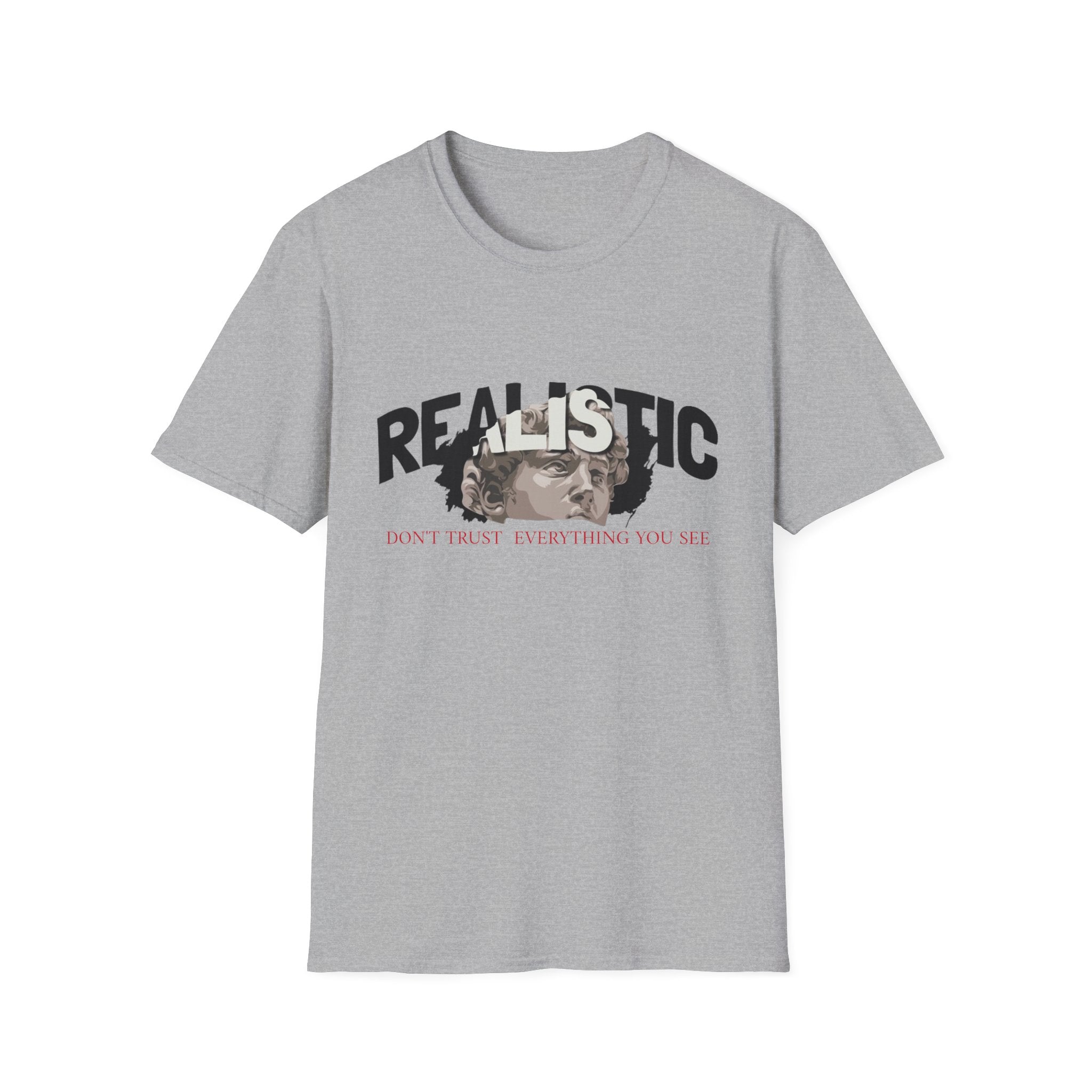 Realistic Graphic T‑Shirt — “Realistic” Vintage Portrait Tee